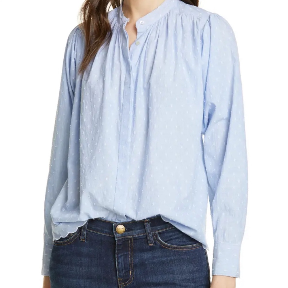 Joie - Abidan Clip Dot Button Down Blouse